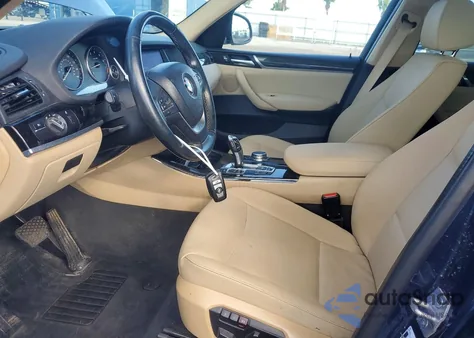 2016 BMW X3 xDrive28I z USA, uszkodzony, nr VIN 5UXWX9C51G0D73609